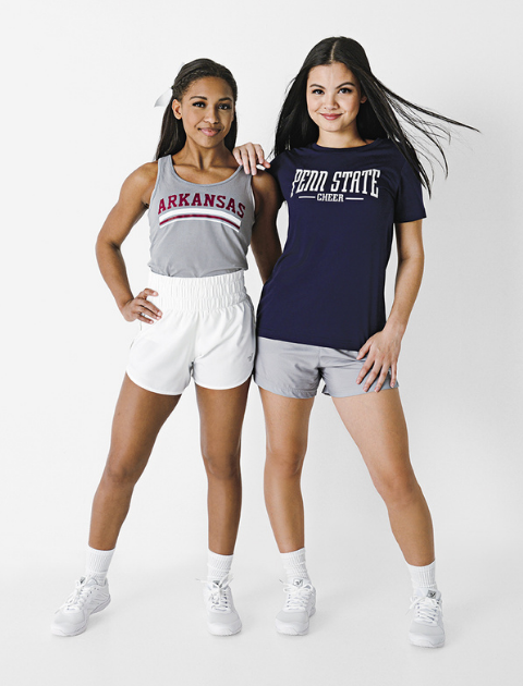 College Cheerleading Practice Wear